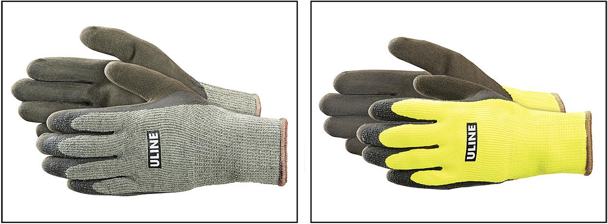 Uline Super Gription<sup>&reg;</sup> Thermal Latex Coated Gloves