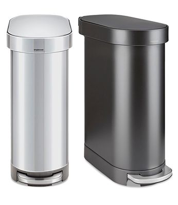 Slim Step-On Trash Cans