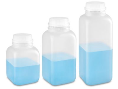 Bouteilles carrées pour jus en plastique – Naturel