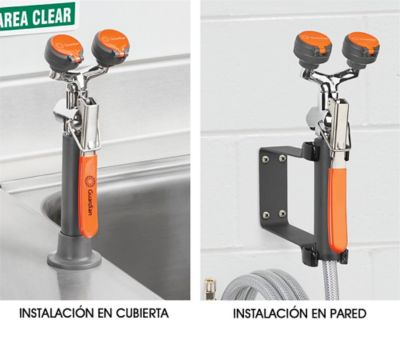 Estaciones Lavaojos con Manguera de Enjuague