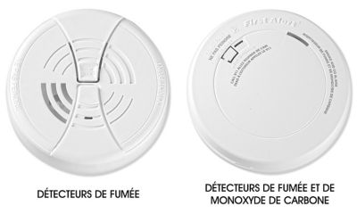 Détecteurs de fumée et de monoxyde de carbone