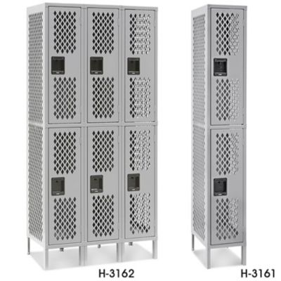 Uline Ventilated Double Tier Lockers