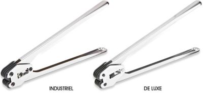 Pinces à sertir pour feuillard de cerclage en polyester