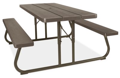 Classic Folding Picnic Table In Stock ULINE Ca   HD10 3506