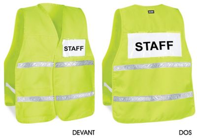 Gilet de sécurité à haute visibilité pour gestion des incidents