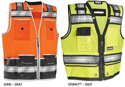 Gilets de sécurité à haute visibilité pour superviseur