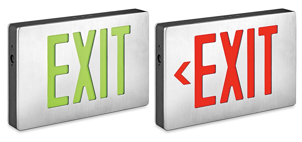 Aluminum Hard-Wired Exit Signs
