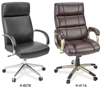 Chaises de direction en cuir