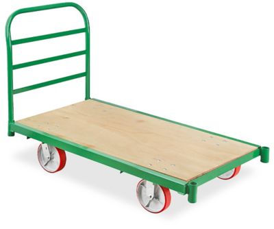 Chariots à plateforme en bois de luxe