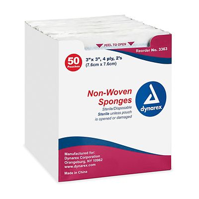 Gauze Pads, 4 x 4 Gauze Pads in Stock ULINE