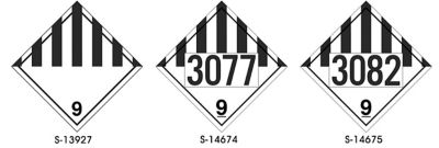 Hazard Class 9 International Placards