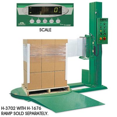 SemiAutomatic Stretch Wrap Machines with Scale in Stock ULINE.ca