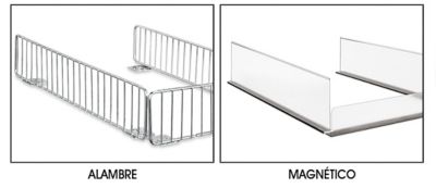 Cercos y Divisorios para Góndola