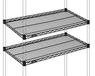 Black Wire Shelving Additional Shelves in Stock ULINE