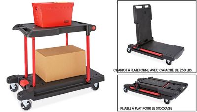 Rubbermaid<sup><small>MD</small></sup> – Chariot utilitaire transformable
