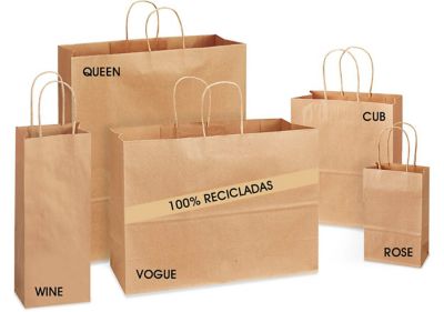 Bolsas de Papel Reciclado para Compras