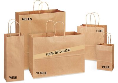 Recycled Paper Shopping Bags