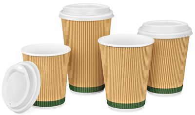 Uline Compostable Ripple Cups