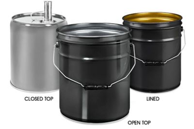 Metal Buckets, 5 Gallon Metal Buckets, Steel Buckets in Stock ULINE.ca