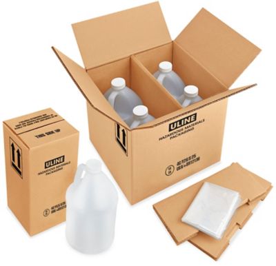 Ensembles d'emballages d'expédition pour bidon d'un gallon