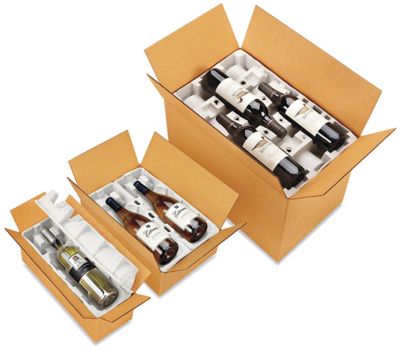 Emballages d'expédition en pâte à papier pour le vin