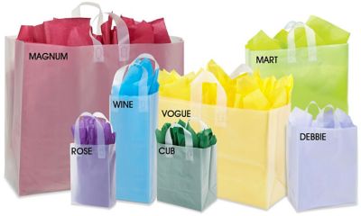 Clear Frosty Shoppers