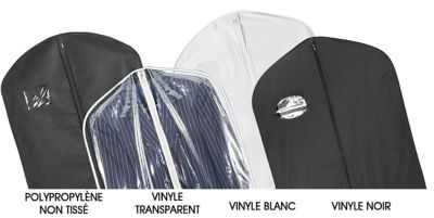 Sacs à vêtements avec fermeture à glissière