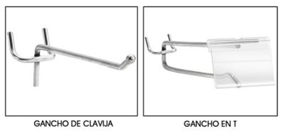 Ganchos de Clavija para Góndola