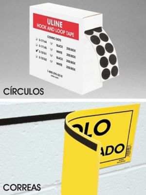 Uline Paquetes Combinados de Gancho y Felpa