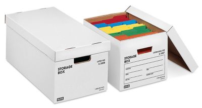 Uline – Boîtes de rangement de dossiers robustes
