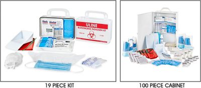 Uline Bloodborne Pathogen Kits