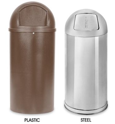 Domed Waste Trash Cans