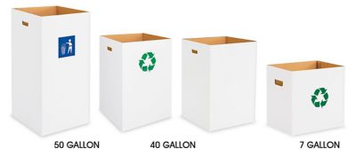 Corrugated Trash Cans