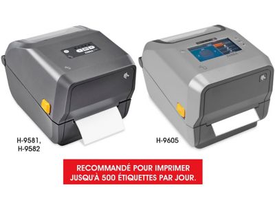 Zebra – Imprimantes de table à double compatibilité de code à barres