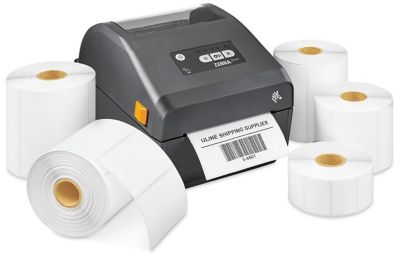 Étiquettes adhésives thermiques directes – Blanc