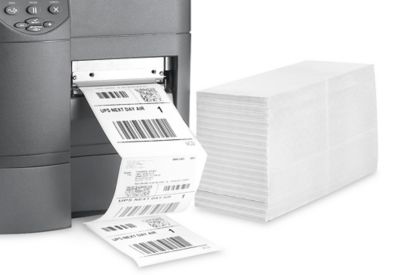 Fanfold Industrial Thermal Transfer Labels in Stock ULINE