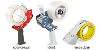 Uline – Dévidoirs de ruban adhésif spécialisé pour scellage de boîtes