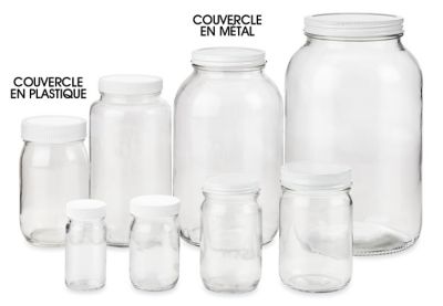 Bocaux en verre à large ouverture – Transparent