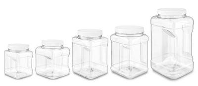 Plastic Grip Jars