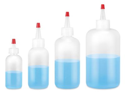 Boston Round Squeezable Bottles