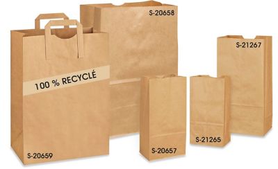 Sacs d'épicerie recyclés