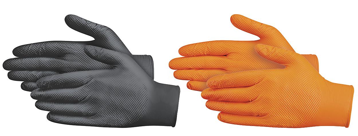 Uline Secure Grip<sup>&trade;</sup> Nitrile Gloves