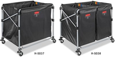 Chariots porte-panier pliables