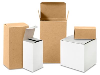 Boîtes en carton à rabat rentrant