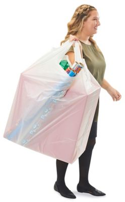 Extra Large Plastic Bags Jumbo Plastic Shopping Bags in Stock ULINE