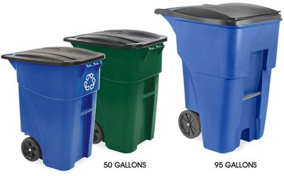 Bacs de recyclage à roues