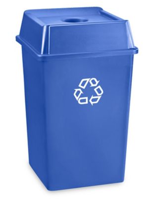 Square Recycling Container, Square Recycling Bin in Stock ULINE
