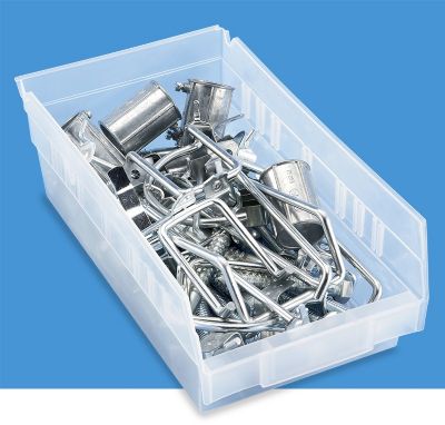 Clear Plastic Shelf Bins