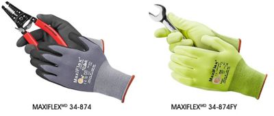 MaxiFlex<sup><small>MD</small></sup> 34-874 – Gants enduits en micromousse de nitrile
