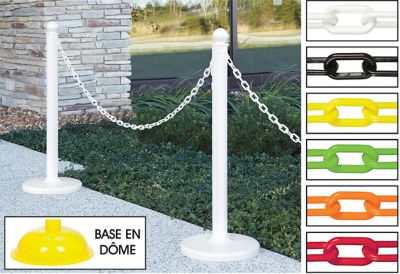 Système de canalisation des foules en plastique